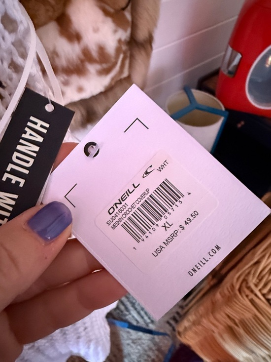 O'Neill White Crochet Pullover Swim Coverup Dress - Picture 2 of 10